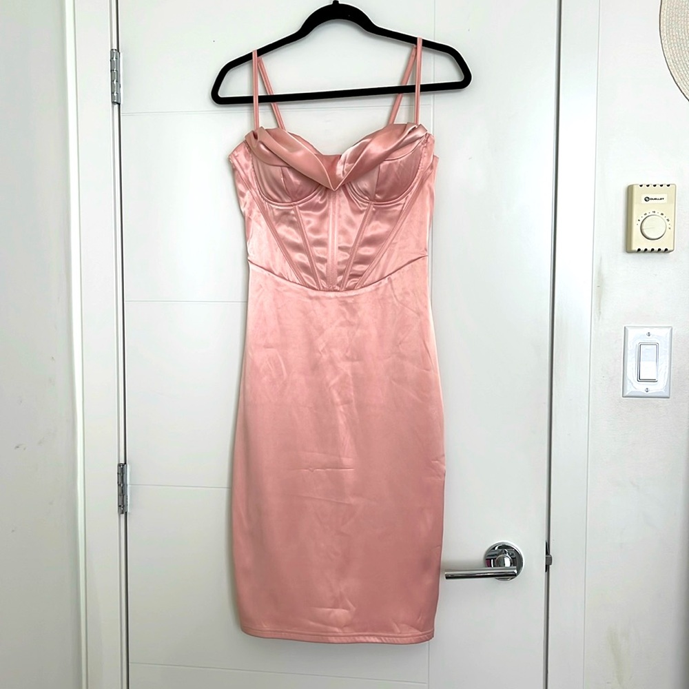 Blush Satin dress